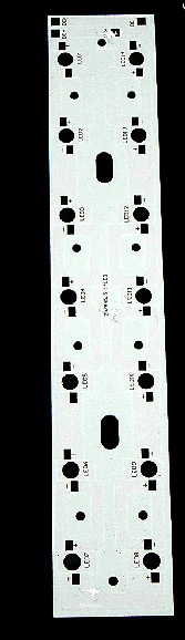 14W LED High Power Rectangular Aluminum Plate 260x48mm 14 Series Connections For U-shaped Tube